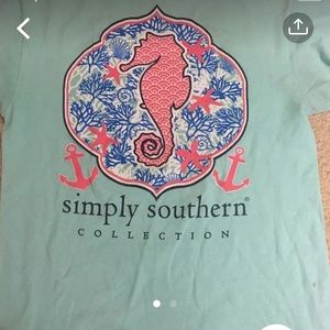 Blue simply southern tee